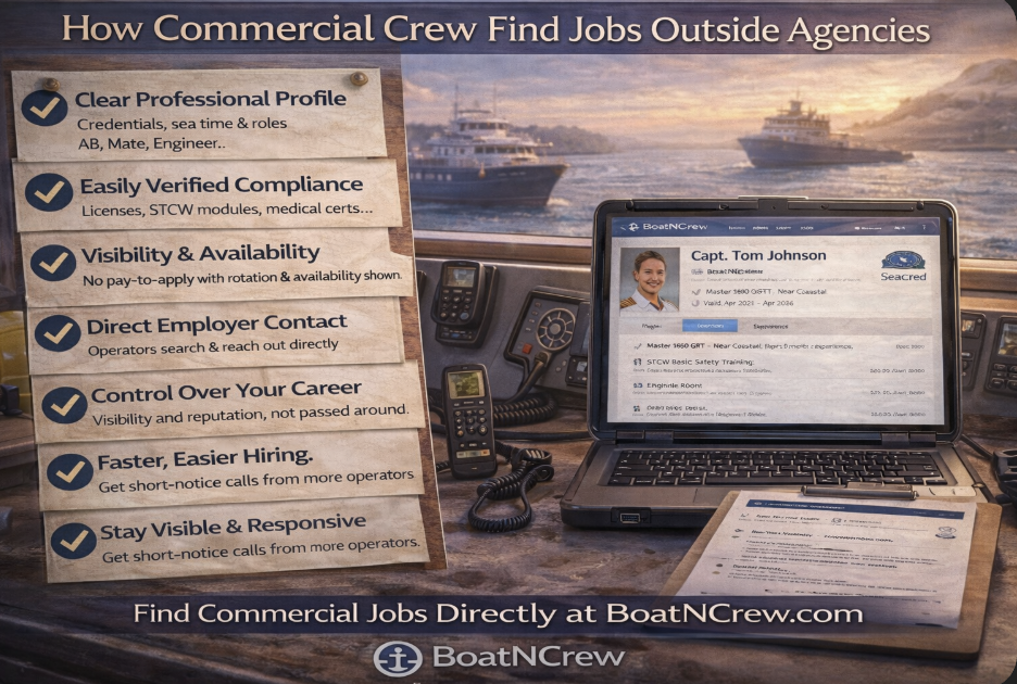 How Commercial Crew Find Jobs Outside Agencies