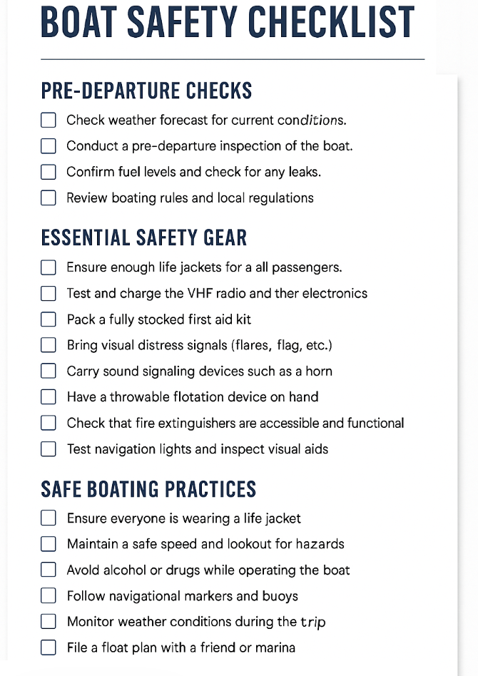 Safety and Responsibility in Boat Rentals